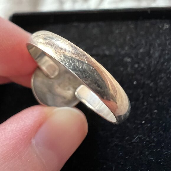 Silver pearl ring - Picture 6 of 7